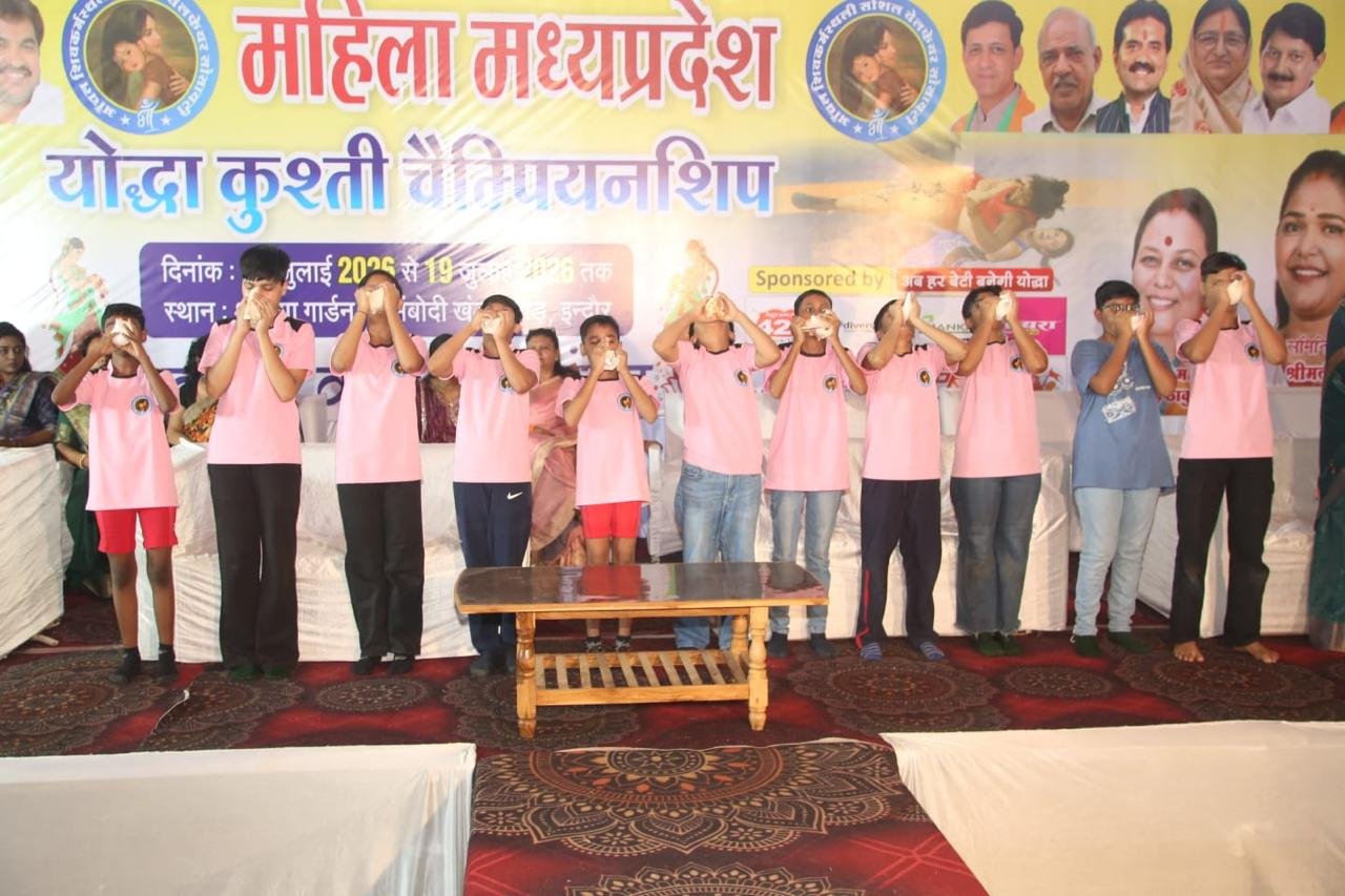 Yodha team on stage at the Yodha Kushti Championship